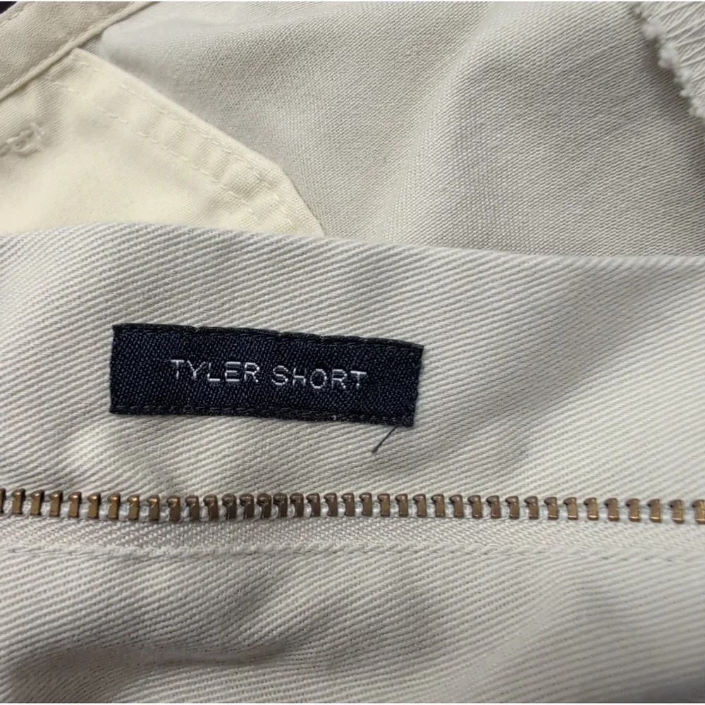 Polo Ralph Lauren Tyler Short Mens 36 Tan Khaki Pleated Classic Chino Cotton 9in